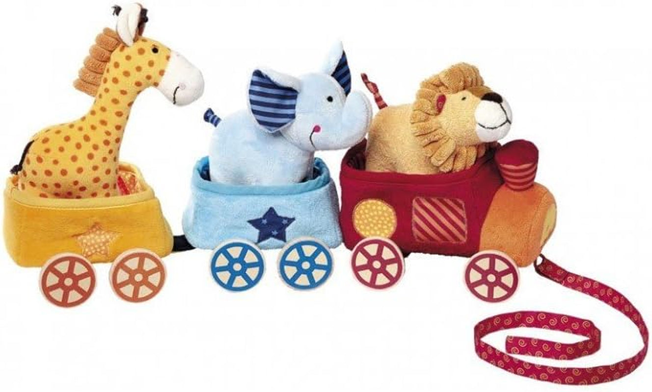 SIGIKID 41083 Safari Train Soft PlayQ Fete și băieți jucărie pentru copii recomandată de la 3 luni multicolor Jucarii Bebe Naty Shop Trenul Safari