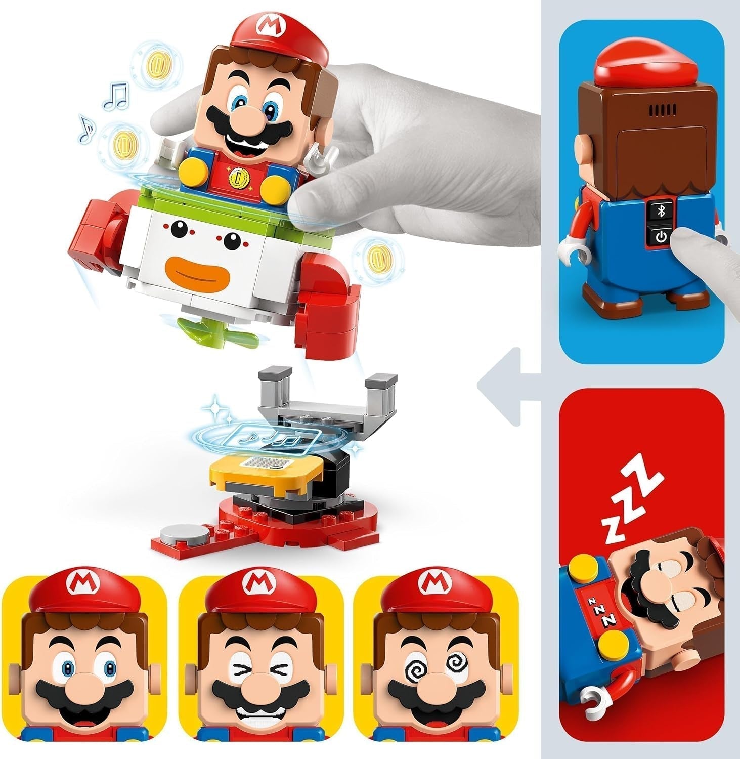 LEGO Super Mario Adventure cu Mario interactiv, set cu cărucior de clovn junior, Yoshi de jucărie, cadou Nintendo pentru băieți, fete și gameri de la 6 ani 71439 Seturi de constructie Besuche den LEGO-Store