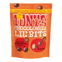Lil'Bits, lapte integral caramel sare de mare și amestec de prăjituri, 120 grame Bomboane de Ciocolata Naty Shop