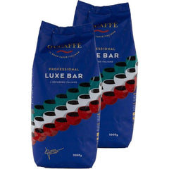 O'CAFFÈ Professional Luxe Bar L'Espresso Italiano 1 KG pentru aparate de cafea complet automate (pachet de 2)