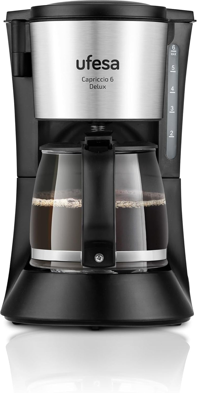 Cafetieră cu filtru Ufesa CG7114 Capriccio, 6 cești, 600W, carafă 0.6L, sistem anti-picurare, oprire automată, albastru
