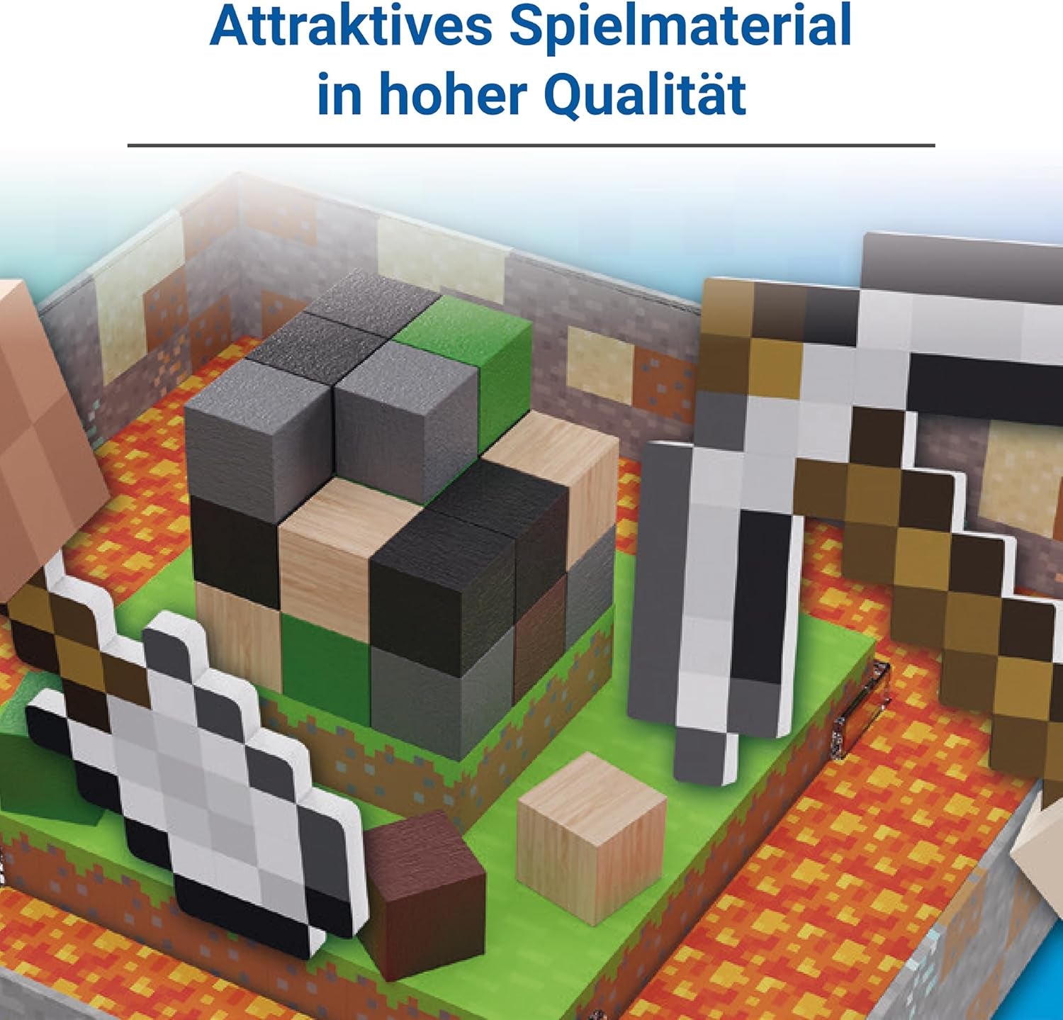 Ravensburger 24615 Minecraft Builders & Biomes Junior - Joc cooperativ pentru copii de la 5 ani în sus, pentru 2-4 jucători