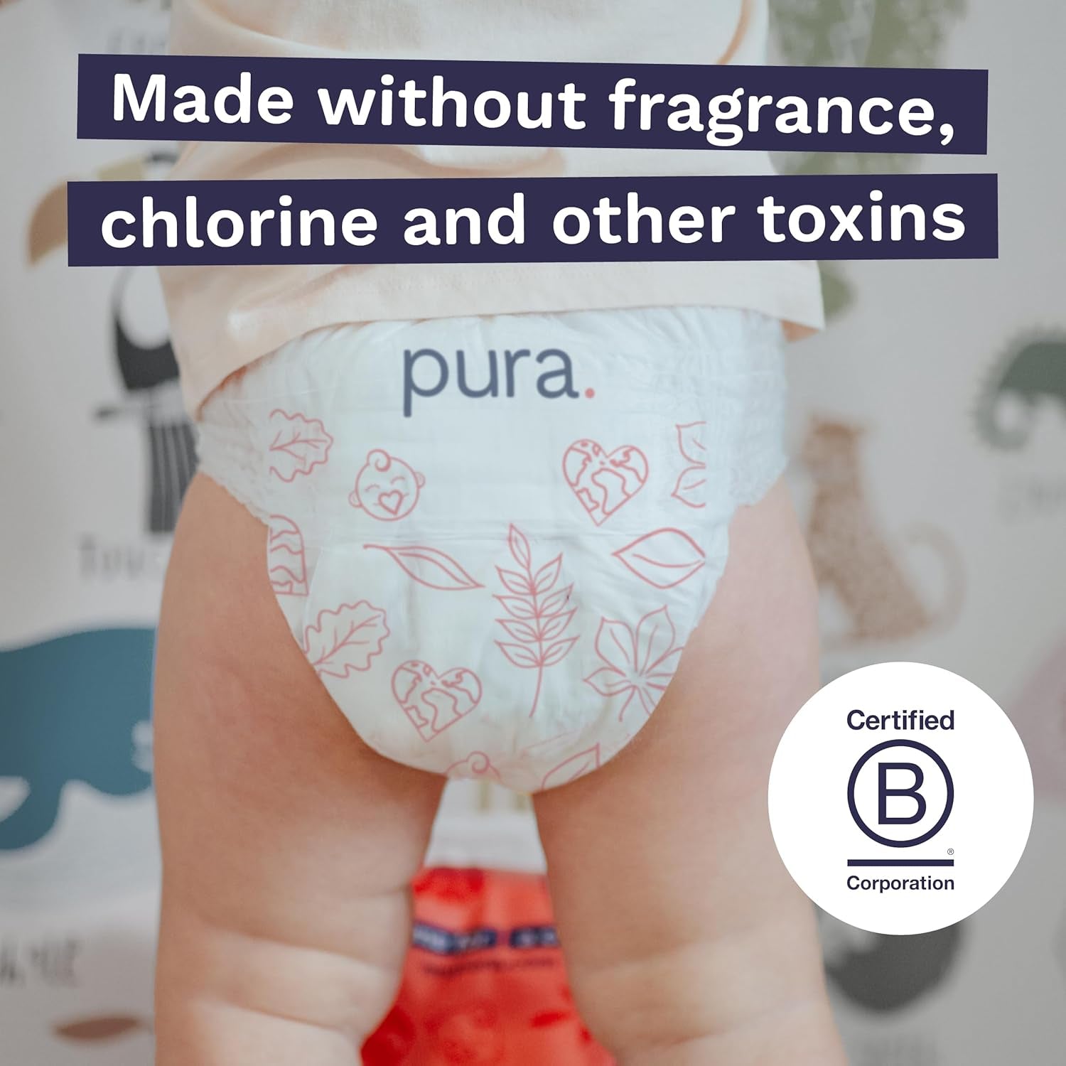 Chiloți ecologici, mărimea 7 (17 kg+), 16 bucăți, lenjerie intimă de unică folosință pentru piele sensibilă și alergică, fără parfum, extragere laterală