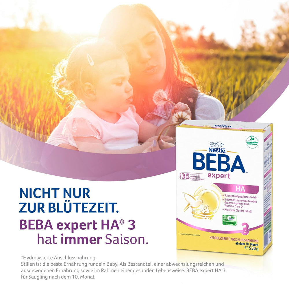 BEBA expert HA 3 Formulă de continuare hidrolizată, de la 10 luni, 1 pachet (1 x 550 g)
