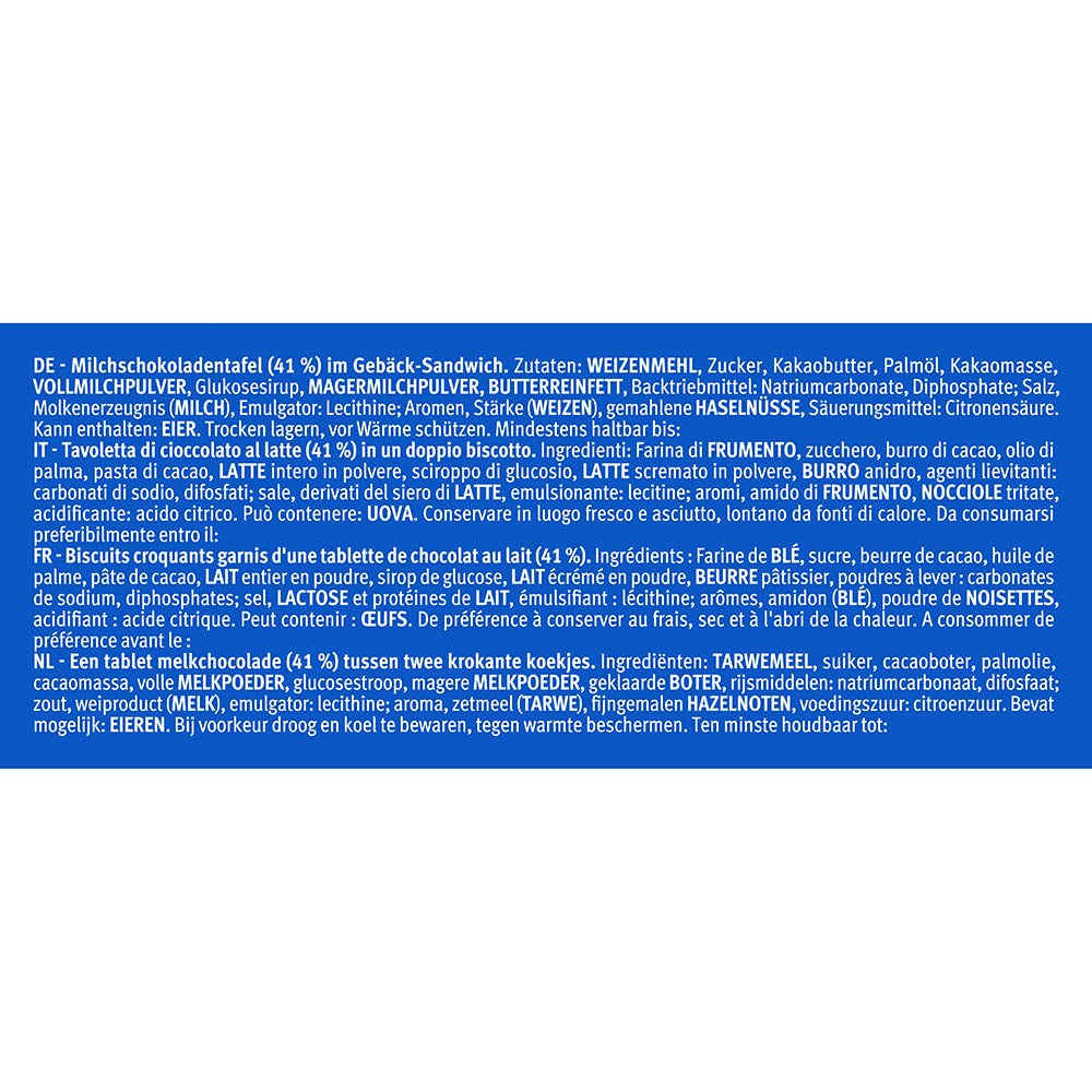 PICK UP! minis Original + Choco&Milk (1 x 1,06 kg), mini batoane ca gustare cu o tabletă crocantă de ciocolată cu lapte între doi biscuiți, pachete cu 100 de porții