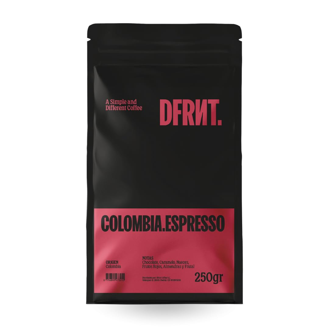 . Colombia Espresso 250 g – Spezialitätenkaffee in Bohnenform (88 SCA-Punkte) – 100 % Arabica – Aromen von Schokolade und Karamell – Perfekt für Espresso – Frisch in Spanien geröstet