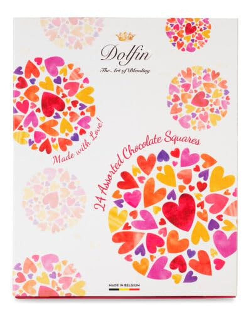 Dolfin Selected Chocolates, Panache - 24 de pătrate - 12 arome delicioase Bomboane de Ciocolata Naty Shop 24 Love