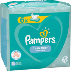 Șervețele umede Pampers 81688049 Fresh Clean pentru bebeluși, albe