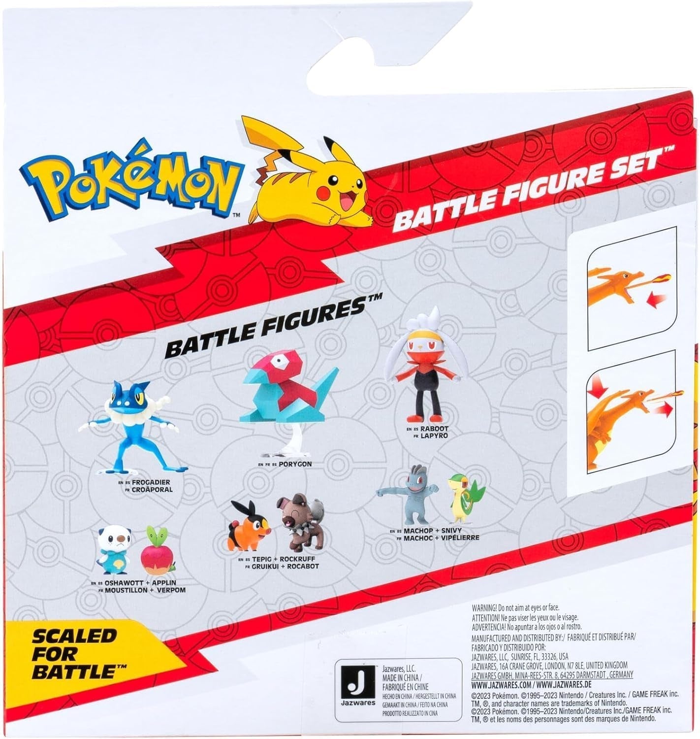 Pokémon PKW3459 - Battle Figure Pack - Glurak & Pikachu, Glurak mobil cu Pikachu Action figures Naty Shop