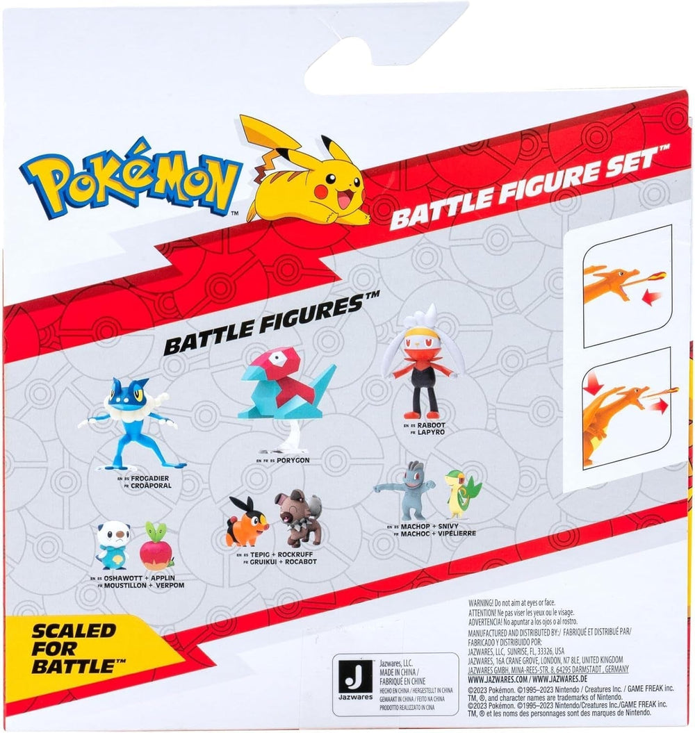Pokémon PKW3459 - Battle Figure Pack - Glurak & Pikachu, Glurak mobil cu Pikachu Action figures Naty Shop