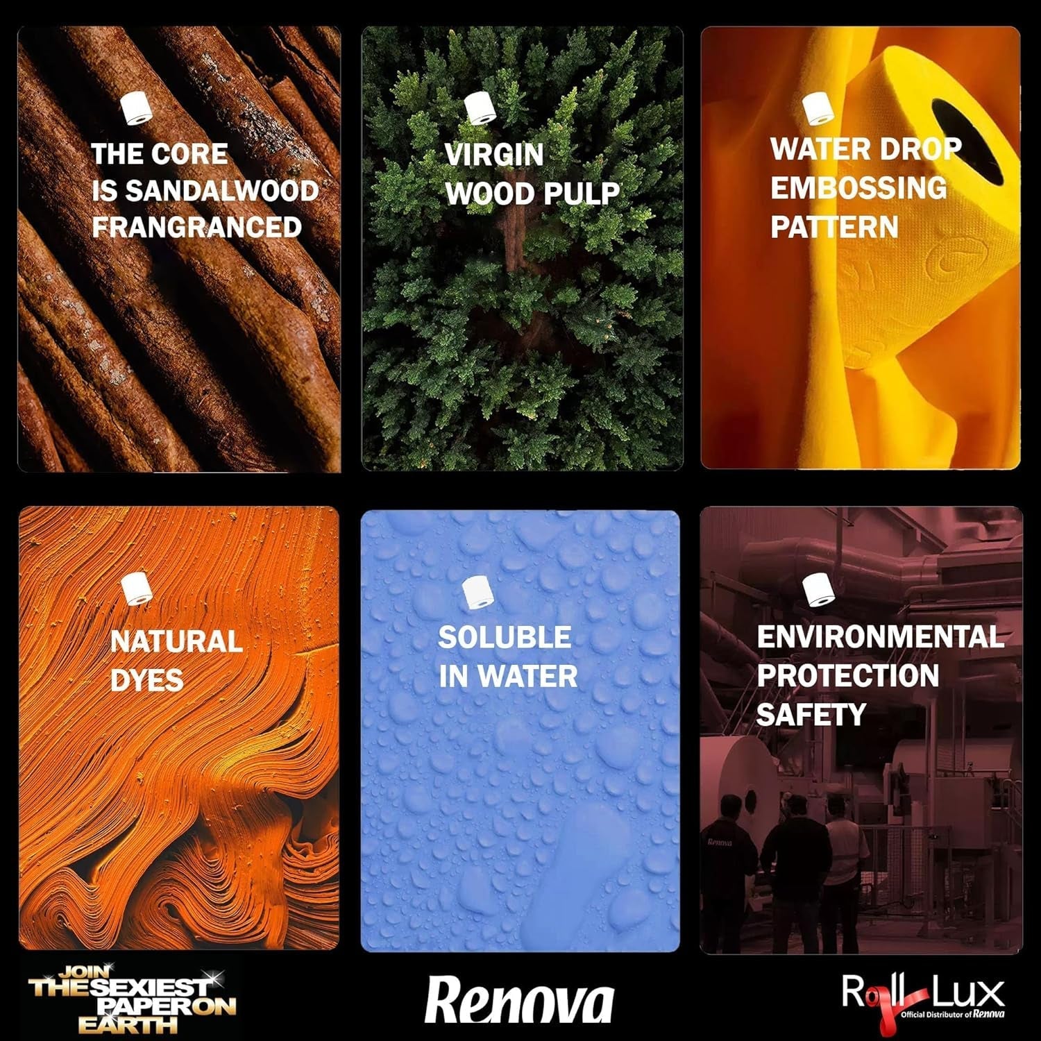 Hârtie igienică RENOVA, albastră, pachet cadou, 2 role (200064206)