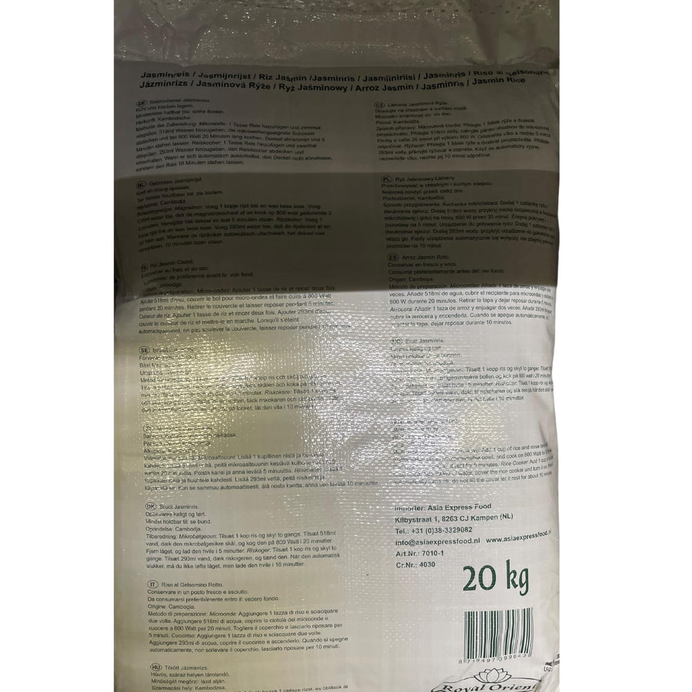 Royal Orient - Orez Jasmine - (1 X 20 KG)