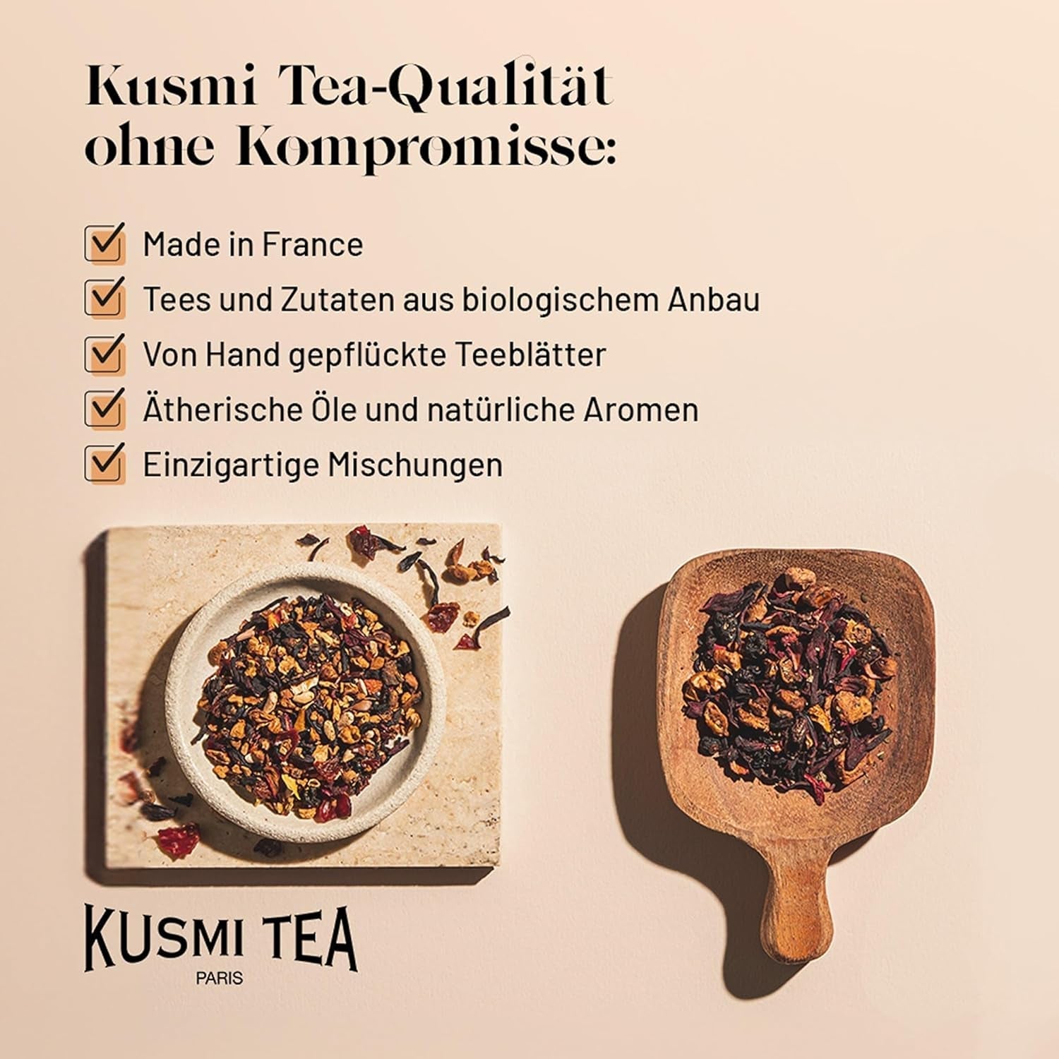 Kusmi Tea - Sweet Break - Ceai vrac organic cu hibiscus, plante și fructe - Aromă de fructe roșii și biscuiți - Ceai de fructe fără cofeină - Ceai vrac - Cutie metalică de 100 g pentru aproximativ 50 de cești