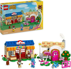 Set LEGO Animal Crossing Nook's Shop și Sophie's House, jucărie creativă pentru copii cu 2 mini figurine din seria de jocuri video, cadou pentru fete și băieți de la 7 ani 77050 Seturi de constructie Besuche den LEGO-Store Singur
