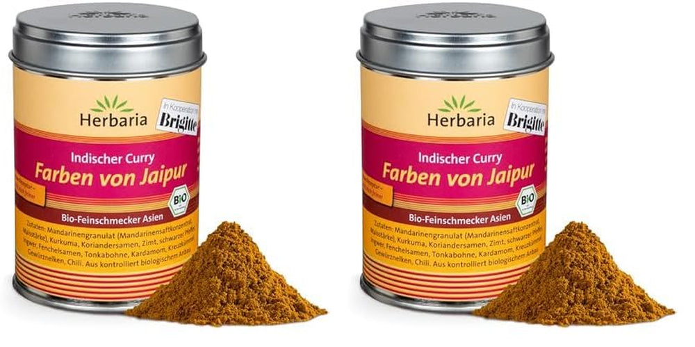 Herbaria Good Old Mild Curry bio 80g M-Dose – Currypulver, Currymischung - Bio-Gewürzmischung für klassische Curry-Spezialitäten z.B. Currywurst - erlesenen Zutaten in nachhaltiger Aromaschutz-Dose