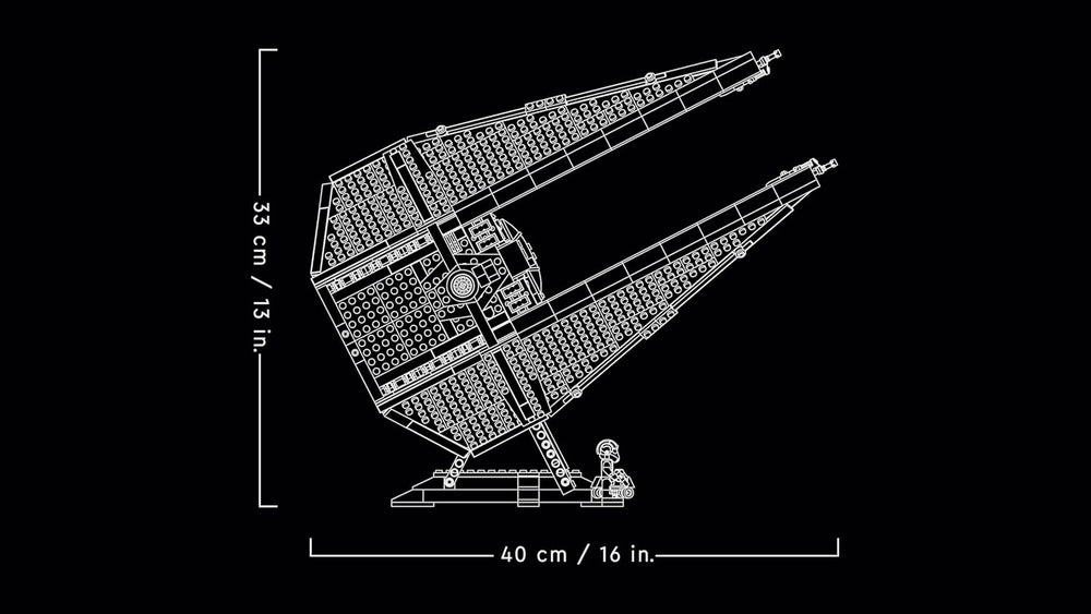 LEGO Star Wars TIE-Abfangjäger, kreatives Bauset aus der Ultimate Collector Series für Erwachsene, Modell eines Sternjägers Steinen, Geschenk für Fans, Sammlerstück, UCS-Set 75382