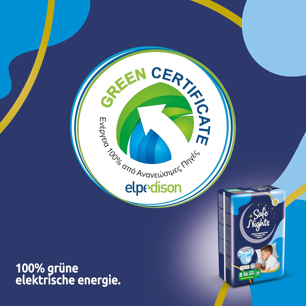 Safe Nights Boy, chiloți de noapte pentru vârste 8-16 ani (30-50 kg), 84 bucăți