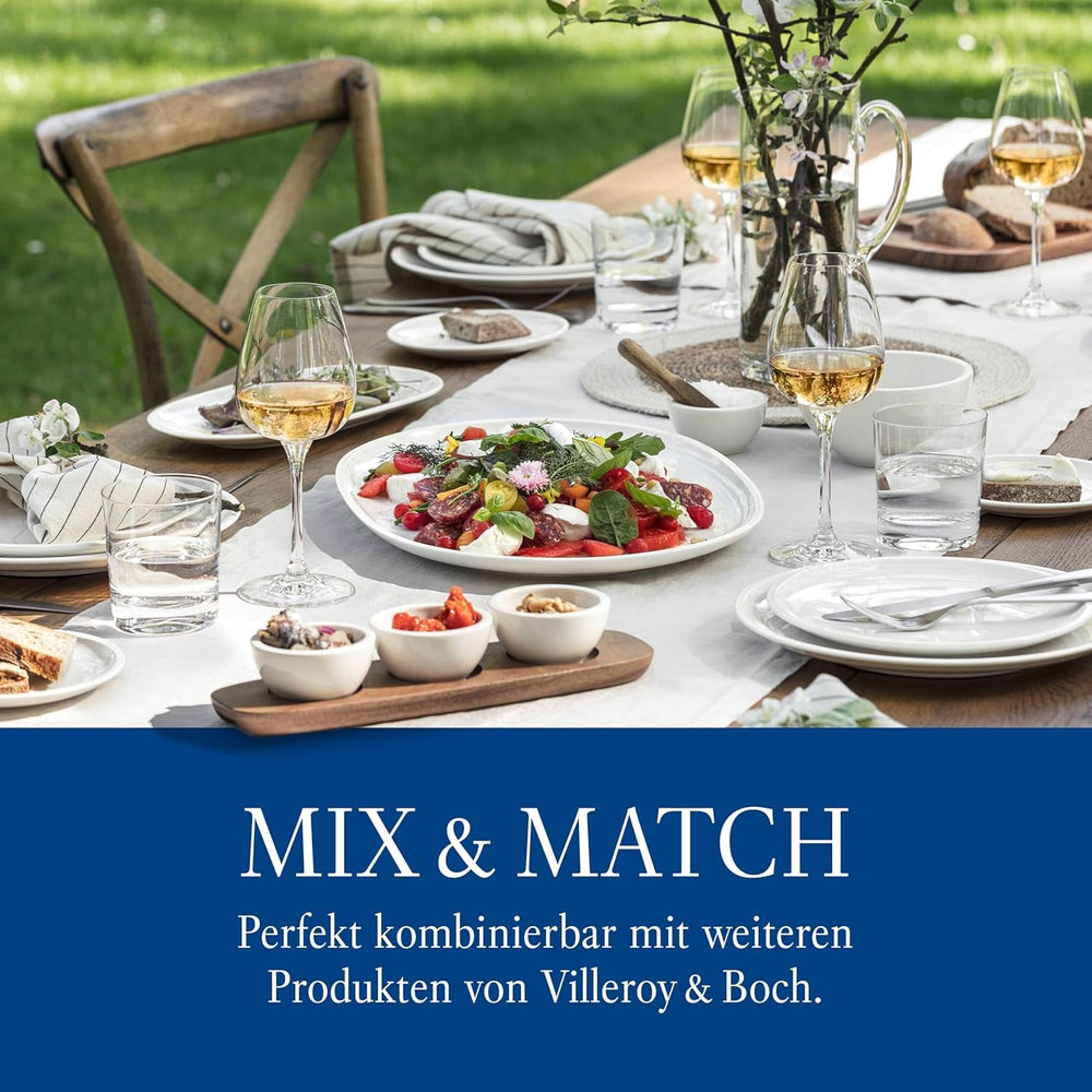 Villeroy & Boch - Set de 2 boluri pentru cereale For Me, alb, potrivit pentru mașina de spălat vase, potrivit pentru cuptorul cu microunde, boluri mici pentru 2 persoane, boluri, boluri pentru cereale, gustări sau sosuri, farfurie, porțelan premium