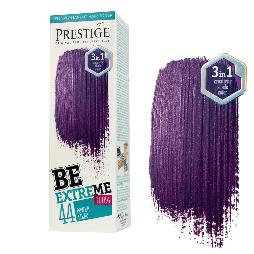 Vip's Prestige Be Extreme | Tonic semipermanent pentru păr 50 Wild Green | Pigment pur | Adaugă culoare părului vopsit sau cărunt | Rezultat temporar | Fără amoniac, fără parabeni, fără PPD