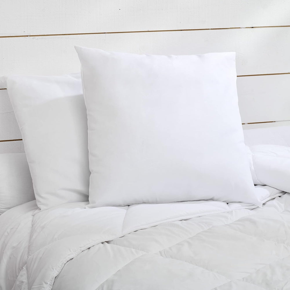 Bleu Câlin Set de 2 perne dreptunghiulare anti-acarieni, anti-bacterii, confort pufos, T 60X60 Cm, 100% bumbac, sortiment igienă perfectă Perne standard Naty Shop