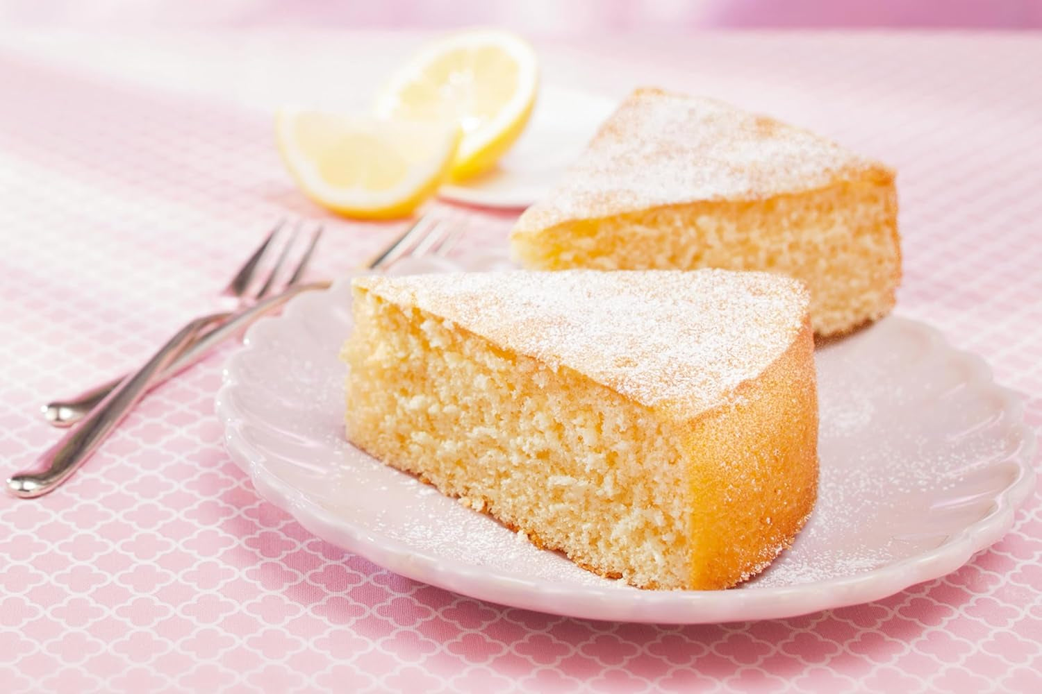 RUF Kuchen Träume Zitrone, Zitronenkuchen Traumhaft Einfach, Mit Puderzucker, Backmischung Für Einen Himmlisch Luftig Lockeren Kuchen Naty Shop