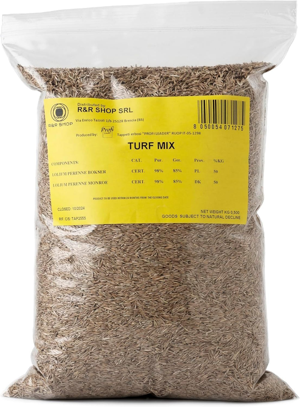R&R SHOP – Samen Für Rasen, Mehrjähriges Weidelgras, Schnelles Und Langanhaltendes Wachstum (900Gr - 35Mq)