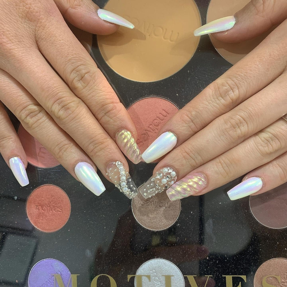 GZMAYUEN Chrom Pulver Für Nägel 6 Farbe Mirror Chrome Nail Powder Pigment Powder Nail Art