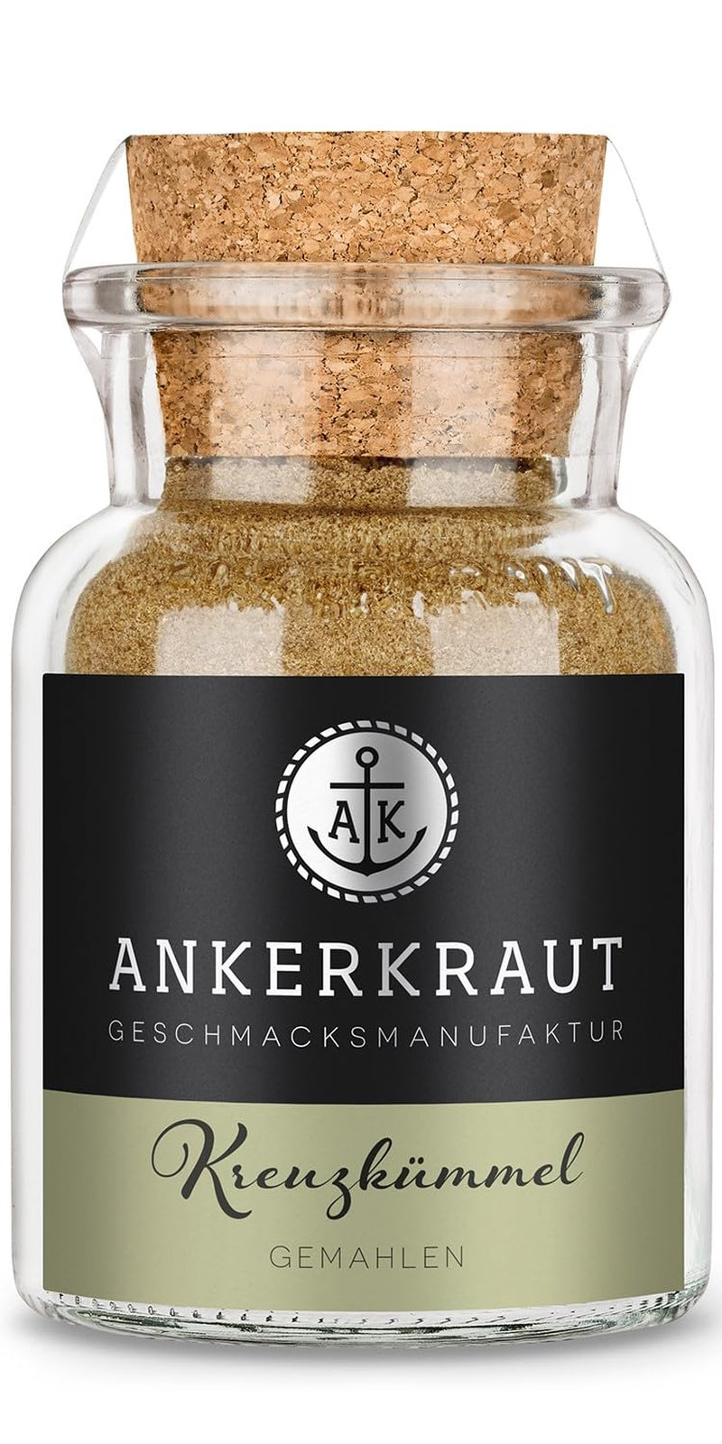 Ankerkraut Kreuzkümmel gemahlen, Würziges Aroma für authentische Gerichte aus der internationalen Küche, 75 g im Korkenglas