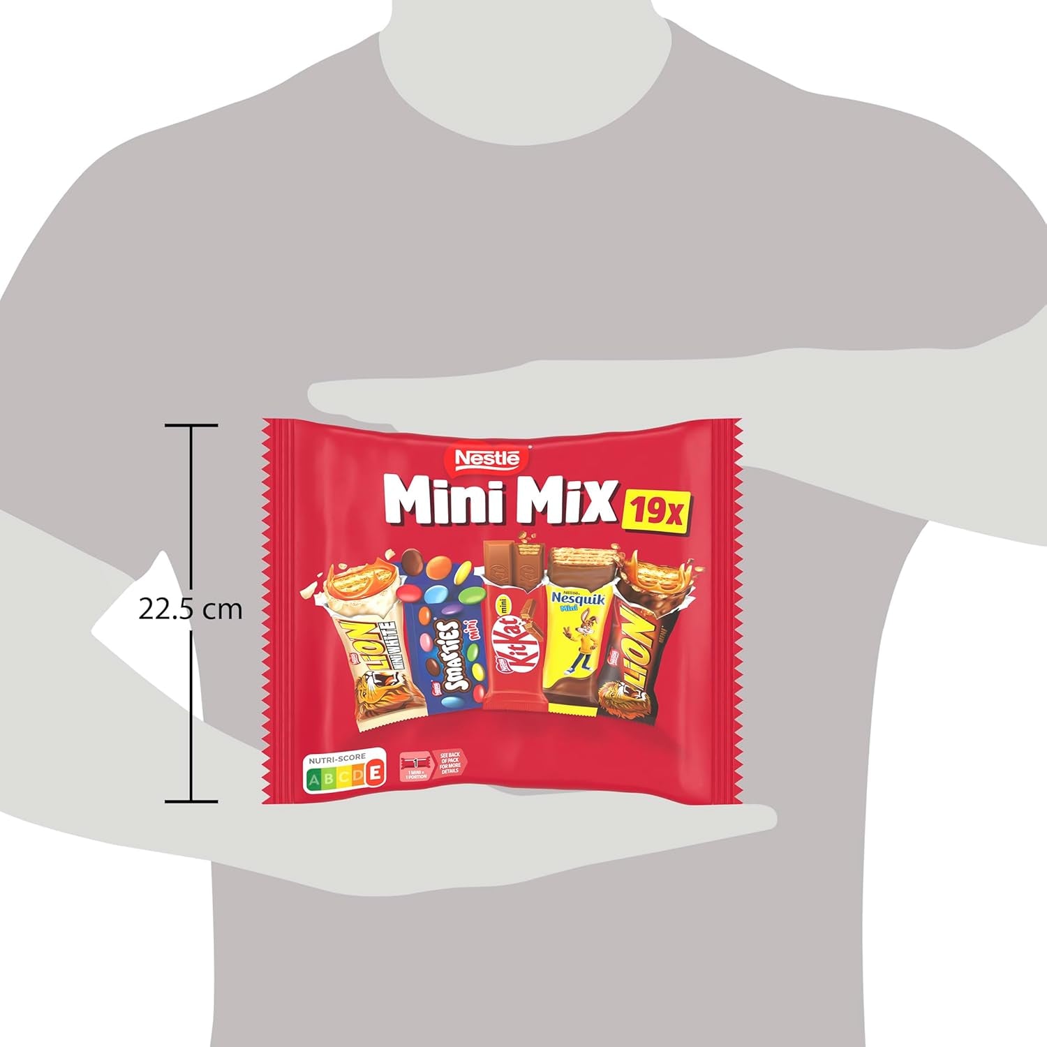 Batoane de ciocolată Mini Mix marca Nestlé, cinci arome delicioase, 19 batoane, pachet de 2 (1 x 321g)
