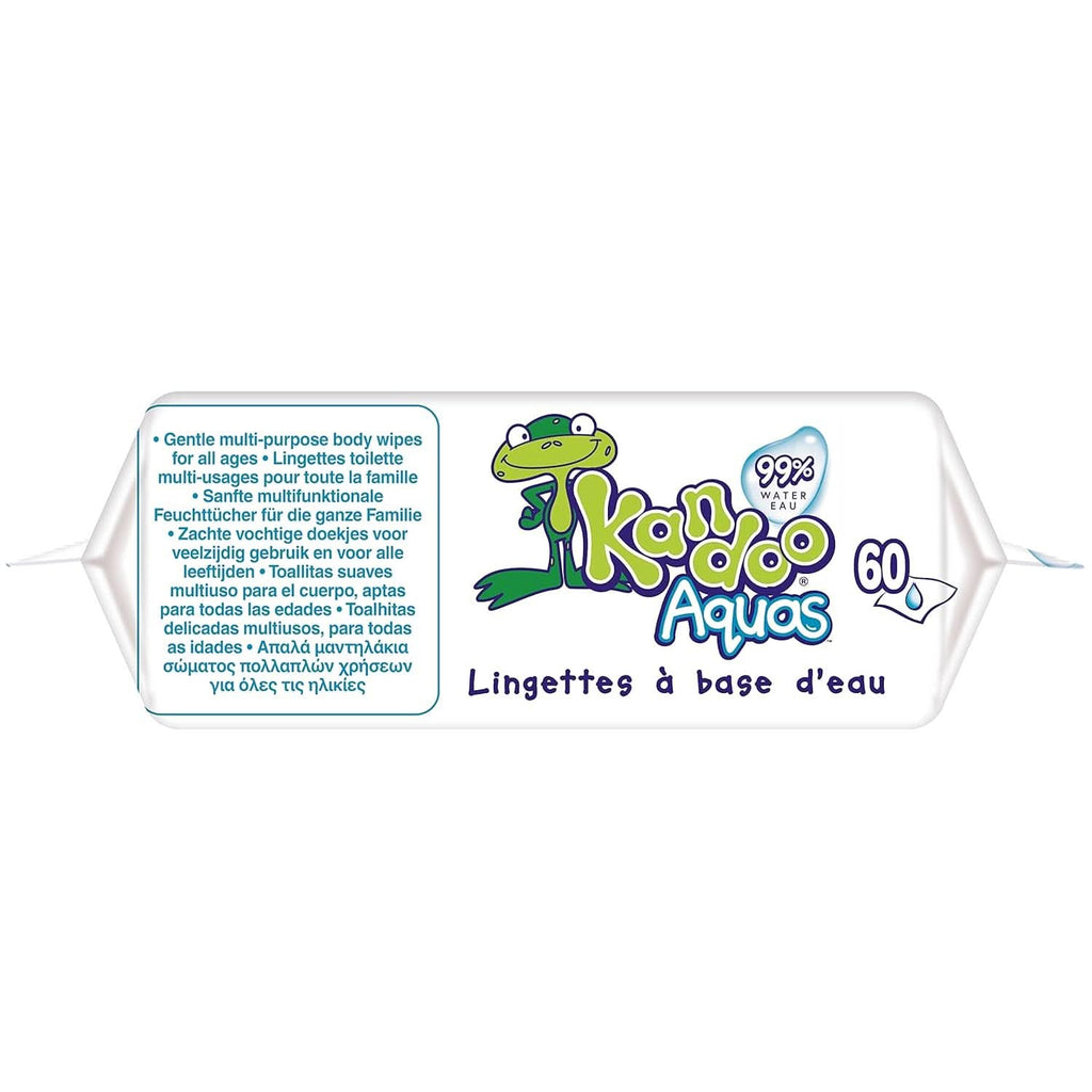Șervețele toalete multifuncționale 99% apă Aquas Pachet de 60 Servetele Umede Bebelusi Naty Shop