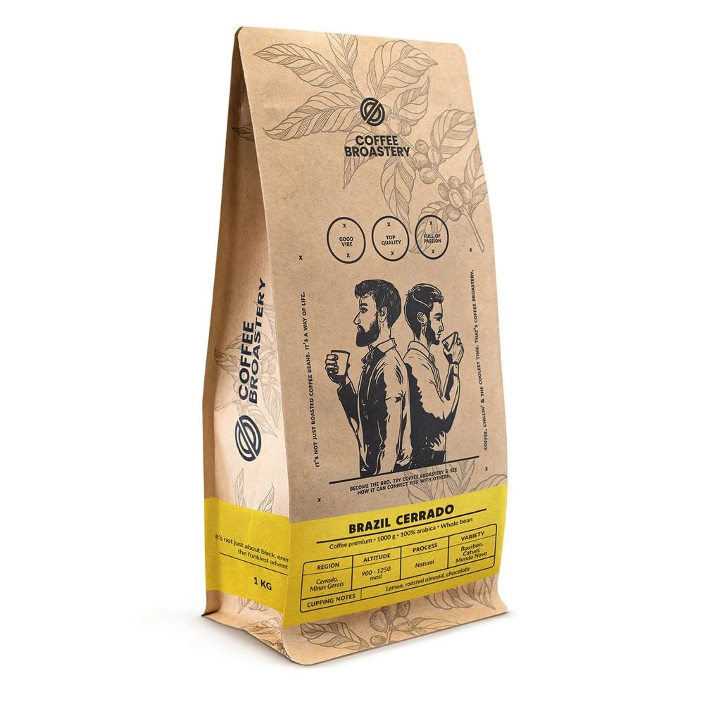 Set boabe de cafea 3x1kg 3000g | Brazil Cerrado | Cafea braziliană | Cafea specială | Proaspăt prăjită | Prăjitor artizanal de cafea