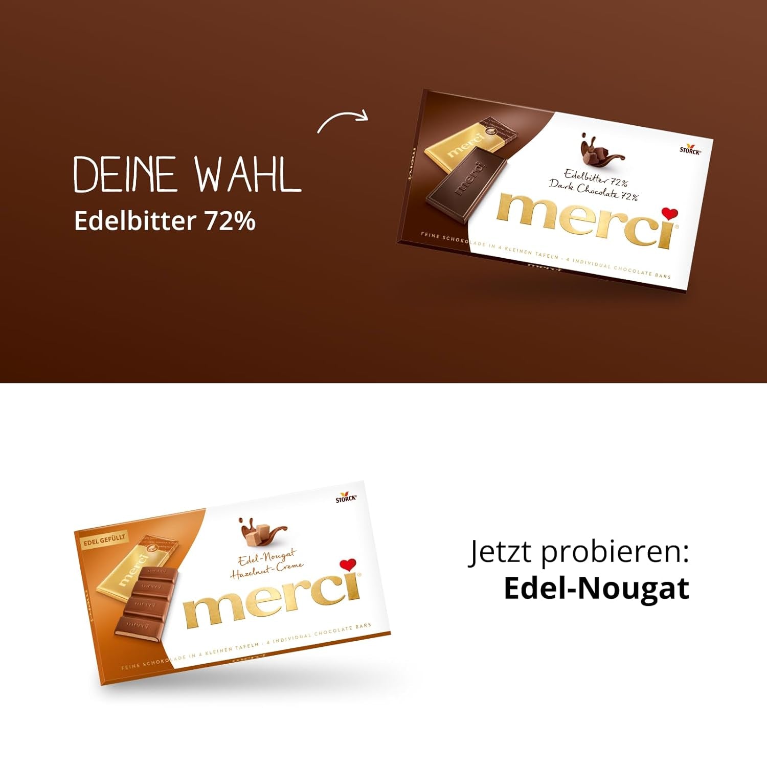 Batoane de ciocolată neagră 72% – 5 x 100 g – Cele mai fine pătrățele de ciocolată neagră – Ciocolată învelită în folie aurie