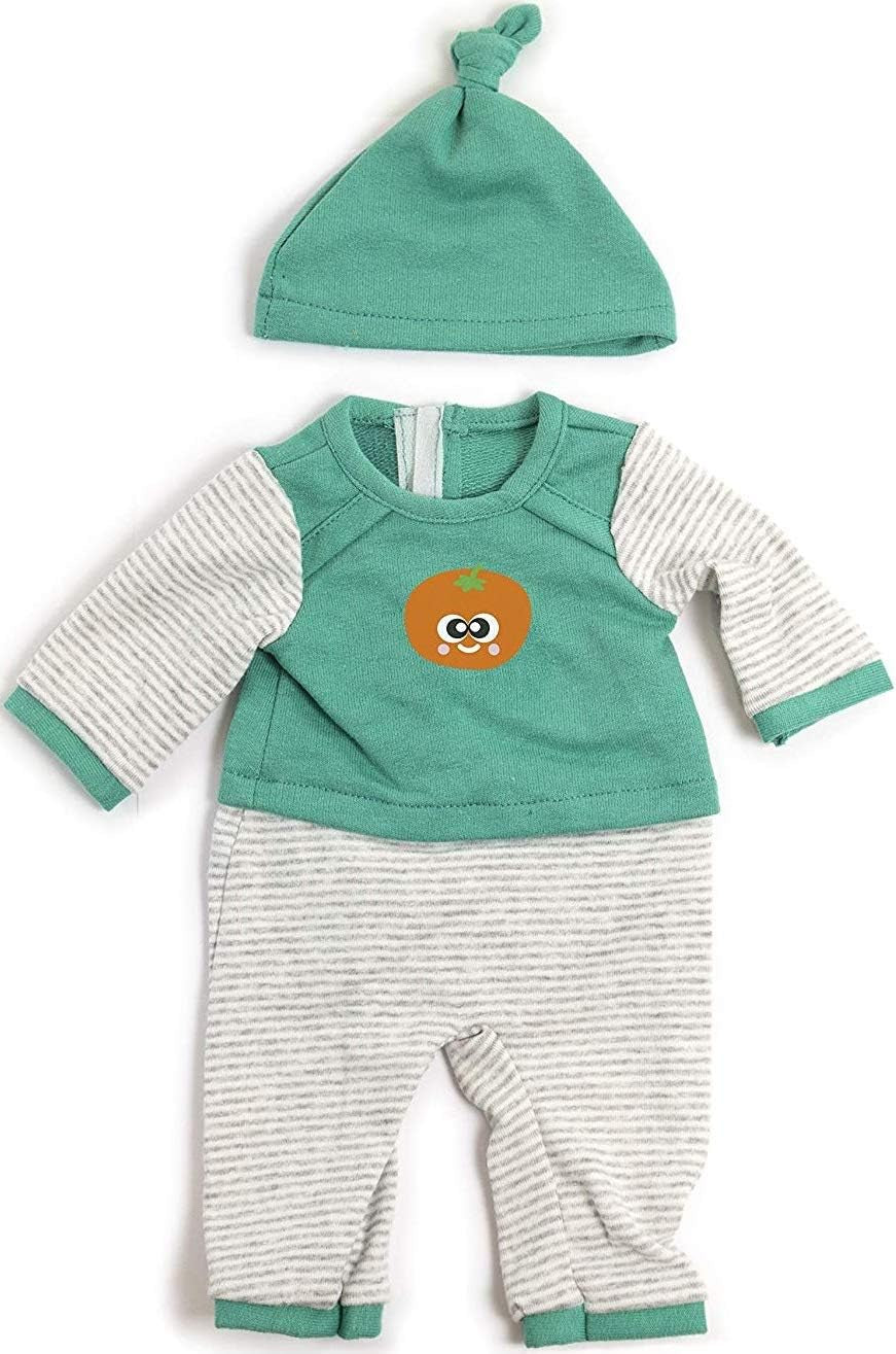Miniland Set Puppenkleidung 40cm, Pyjama mit Schlafmütze