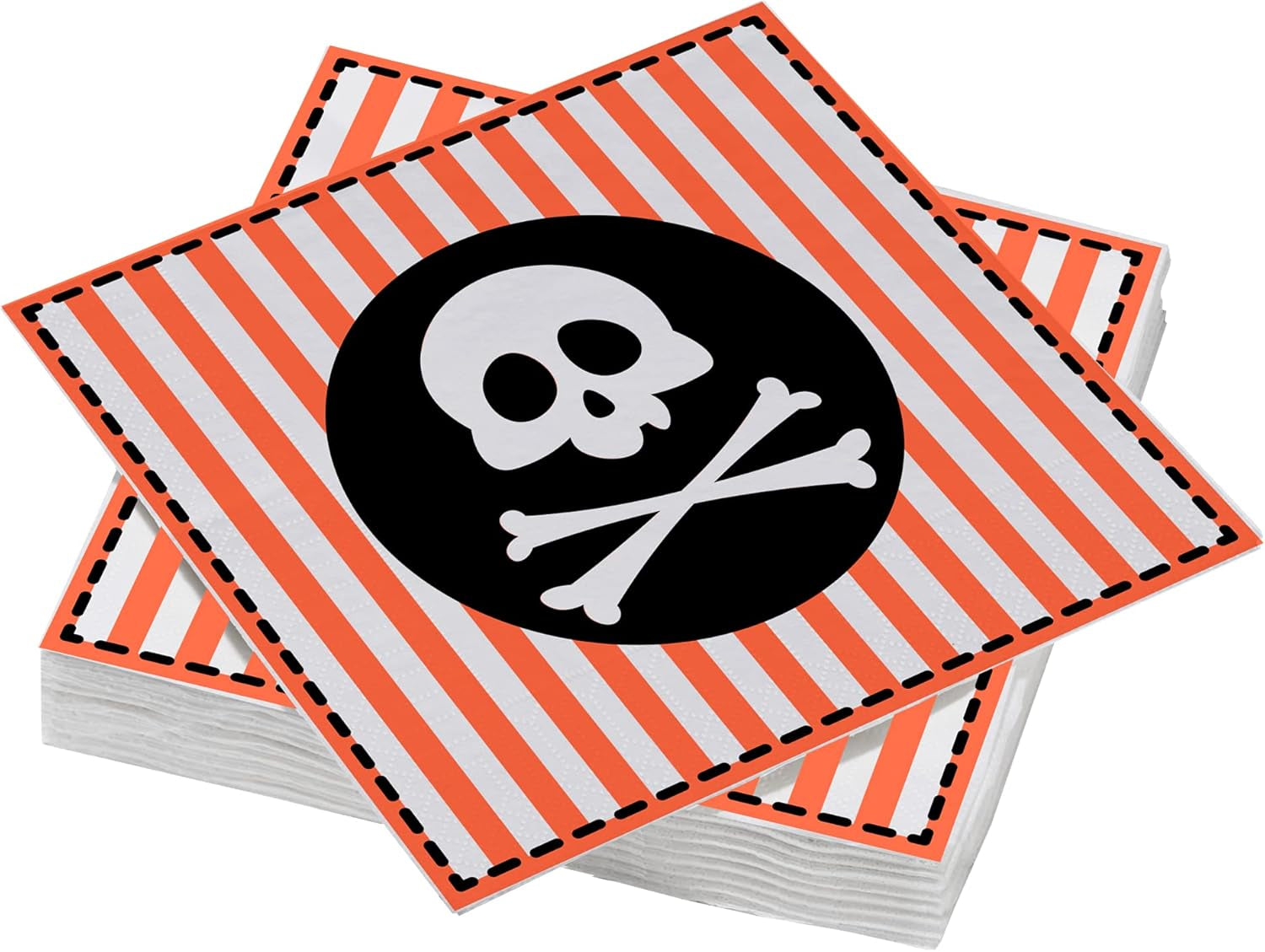ARTS DE LA TABLE 20 de șervețele din vată, 33 X 33 cm, 3 straturi, steag de pirat