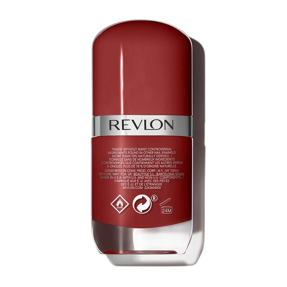 Oja Revlon Ultra HD Snap, formulă vegană de lungă durată, uscare rapidă și acoperire completă într-un singur strat, culoare (8 ml), roșu și negru (014), unisex