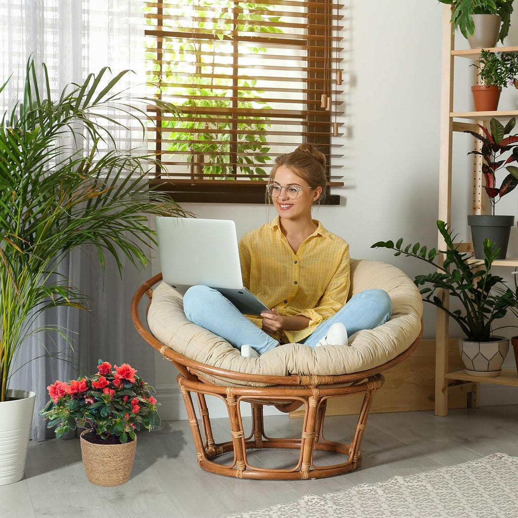 Ghiveci de flori Relaxdays din iarbă de mare, set de 3, rotund, pentru flori și ierburi, coș de plante cu folie, 3 dimensiuni, jardinieră, naturală