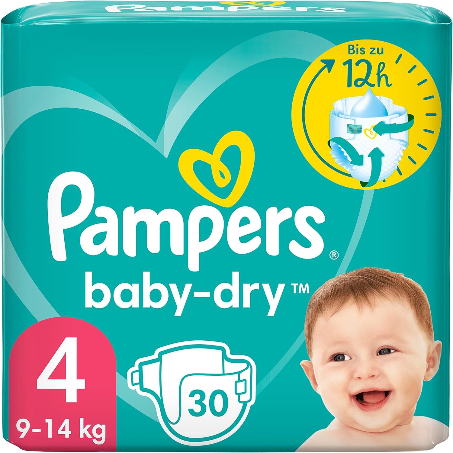 Pampers (Versiunea Veche), Chiloți, Mărimea 4, 9kg-15kg, Pachet de trei (1 x 88 scutece)