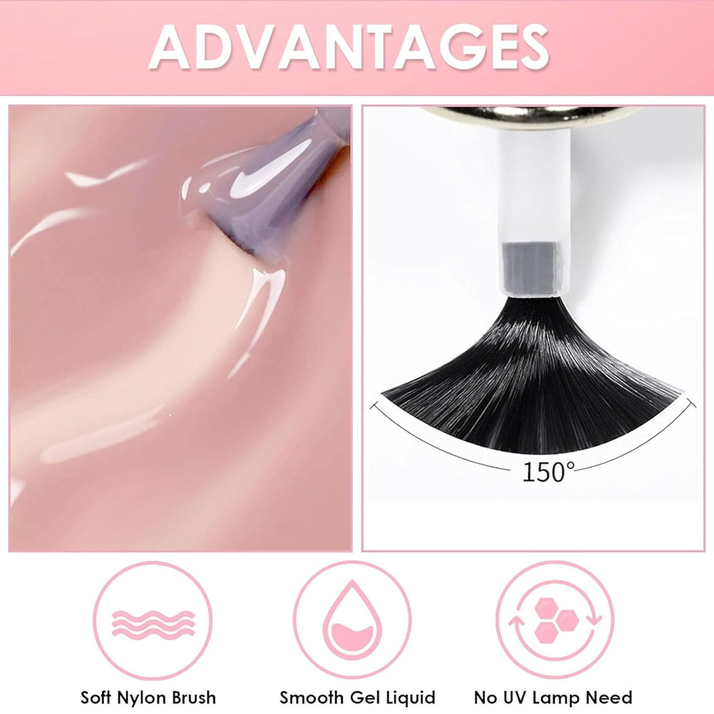 Set de ojă cu 6 piese - Oja roșie strălucitoare cu uscare rapidă și de lungă durată - Oja pe bază de apă non-toxică pentru saloane DIY, cadou de manichiură (Colorat A)