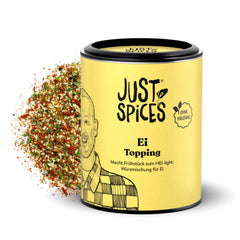 Just Spices Ei Topping I Streue Geschmack auf alle Ei-Speisen vom gekochten Ei bis Spiegelei I Gewürzdose, 55 g
