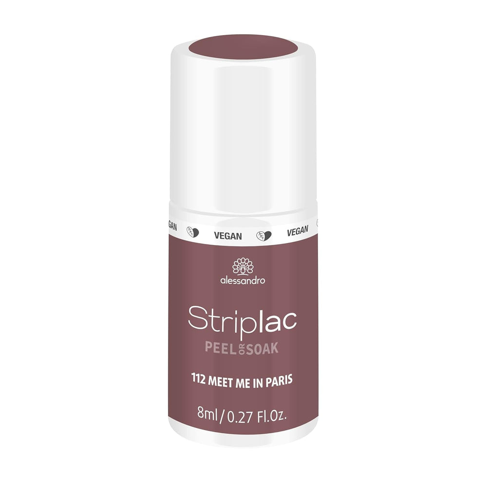 Oja UV alessandro Striplac Classic Rosy Wind – Delicată și de lungă durată – Îndepărtare ușoară datorită tehnologiei de îndepărtare peel-off – Vegană și cruelty-free – 8 ml