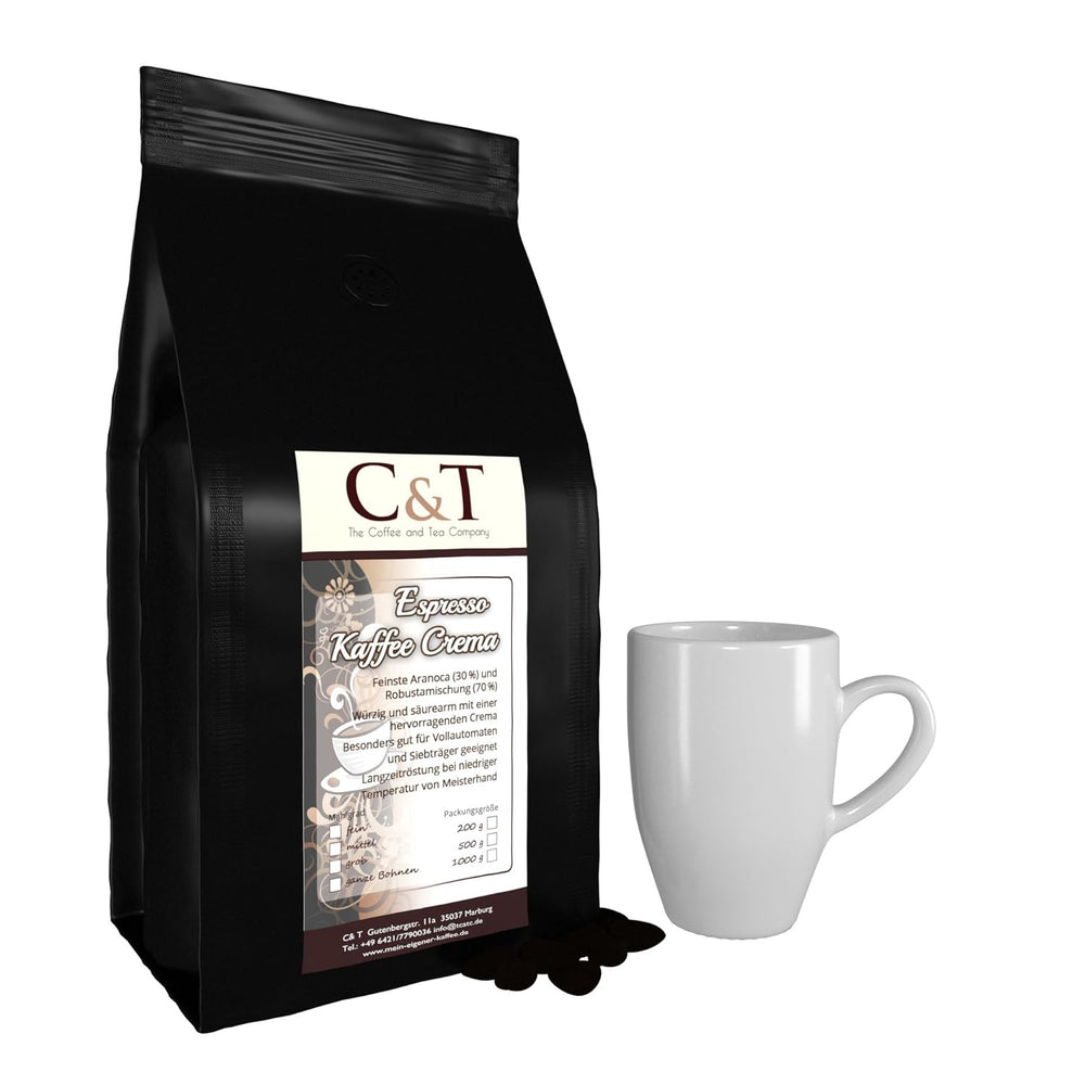 Boabe de cafea Espresso / Cafe Crema 6 x 1000g proaspăt prăjite