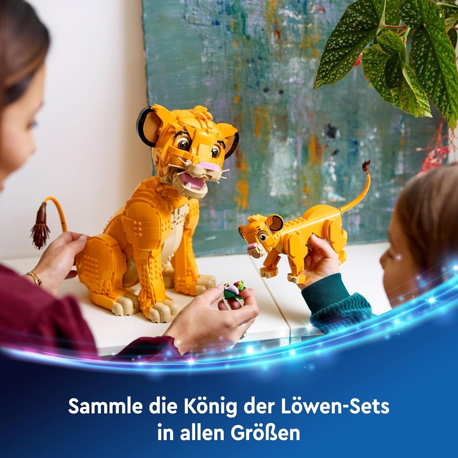 LEGO ǀ Disney Simba, das Löwenjunge des Königs, Bauspielzeug für Kinder, Fantasy-Spielset mit Löwenfigur, Coole Geschenkidee für Mädchen und Jungen ab 6 Jahren, Kinderspielzeug 43243