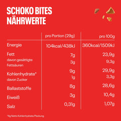 NEOH Chocolate Bites | Fără zahăr adăugat, 100 kcal per porție, bucățele crocante cu o umplutură cremoasă de alune de pădure și cacao, perfecte pentru luat la pachet sau ca înlocuitor de muesli | Keto, conținut scăzut de carbohidrați | Pachet de 3 x 29 g