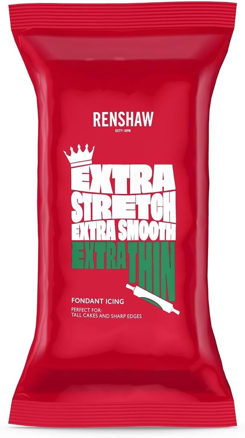 Extra Fondant Verde 1kg - Fondant extra elastic cu aromă de vanilie, perfect pentru acoperirea prăjiturilor - Verde - 1 kg Pasta de zahar Naty Shop Default Title