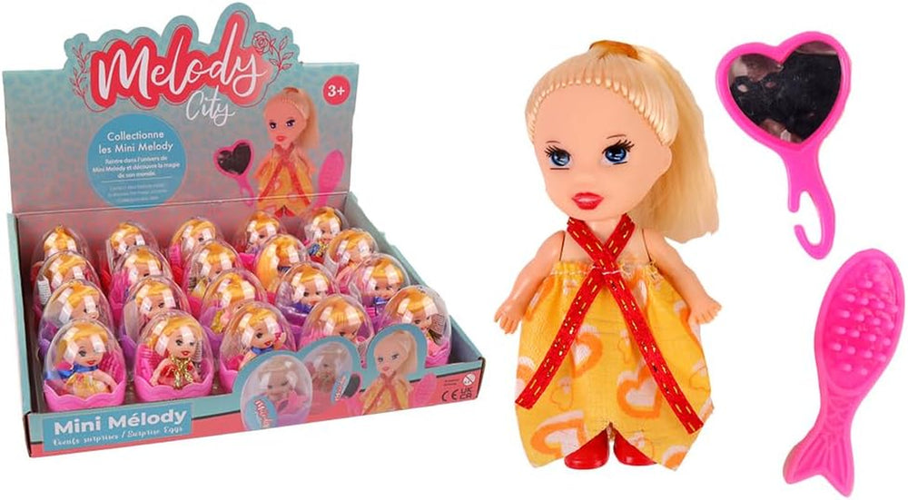 - 20er Pack Eier mit Mini-Puppe -  Fashion - Mannequin Puppe - 010982PA - Mehrfarbig - Kunststoff - Figur - Puppe - Kinderspielzeug - Geburtstag - Zubehör - Ab 3 Jahren
