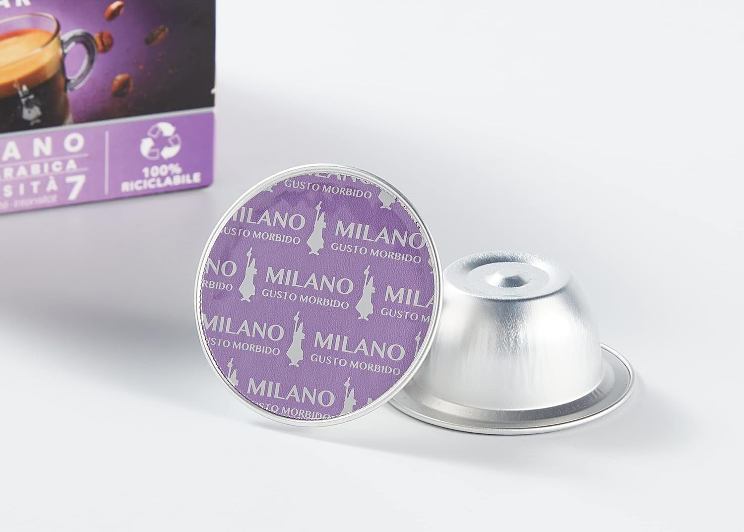 96080090/M Kaffee-Kapseln Milano, Alu, 16 Stück (Packung mit 3)