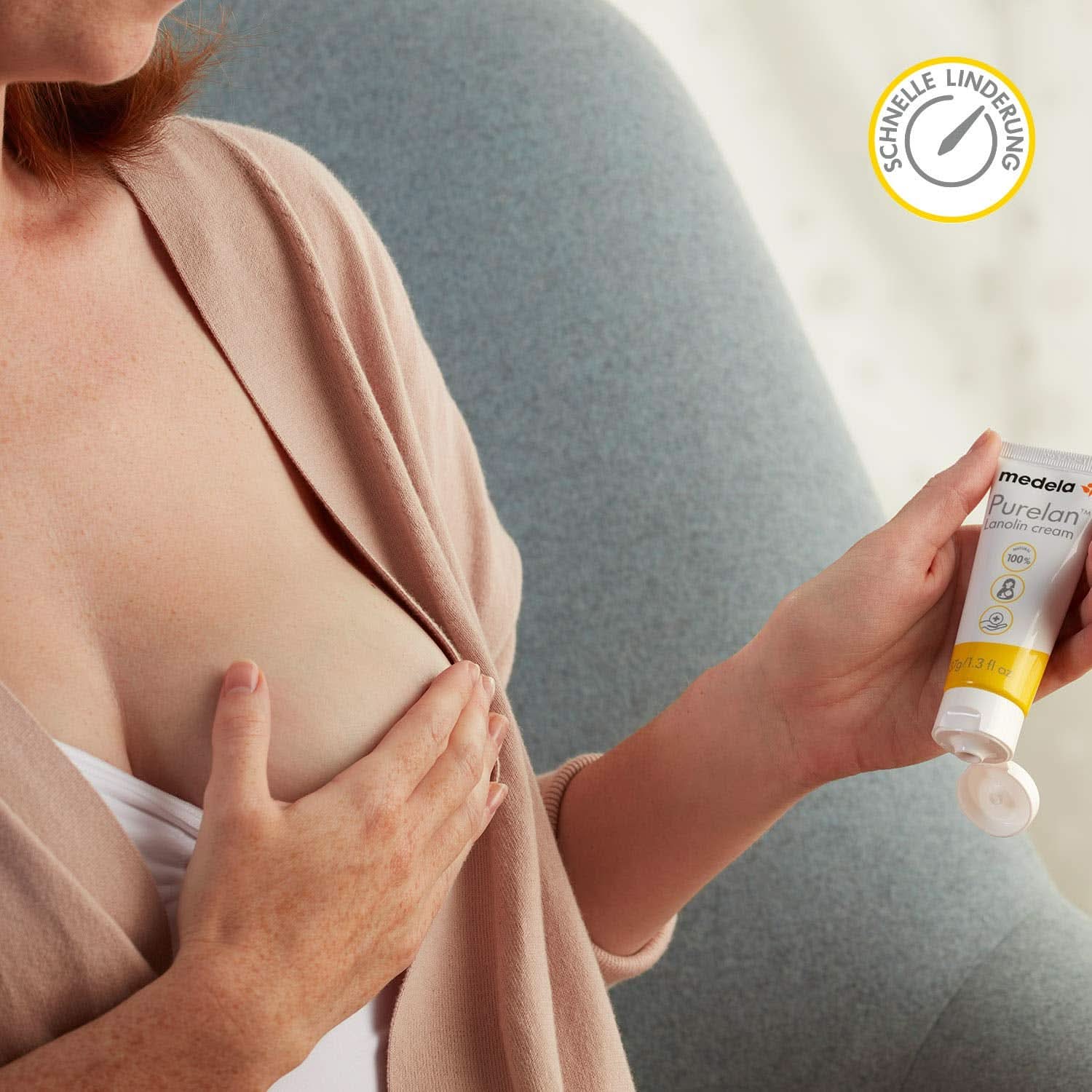 Medela Purelan 37 G Lanolincreme – Schnelle Hilfe Bei Beanspruchten Brustwarzen Und Trockener Haut – 100 % Natürlich, Hypoallergen, Dermatologisch Getestet Und Frei Von Duftstoffen Accesorii Hrana si Alaptare Bebe Naty Shop