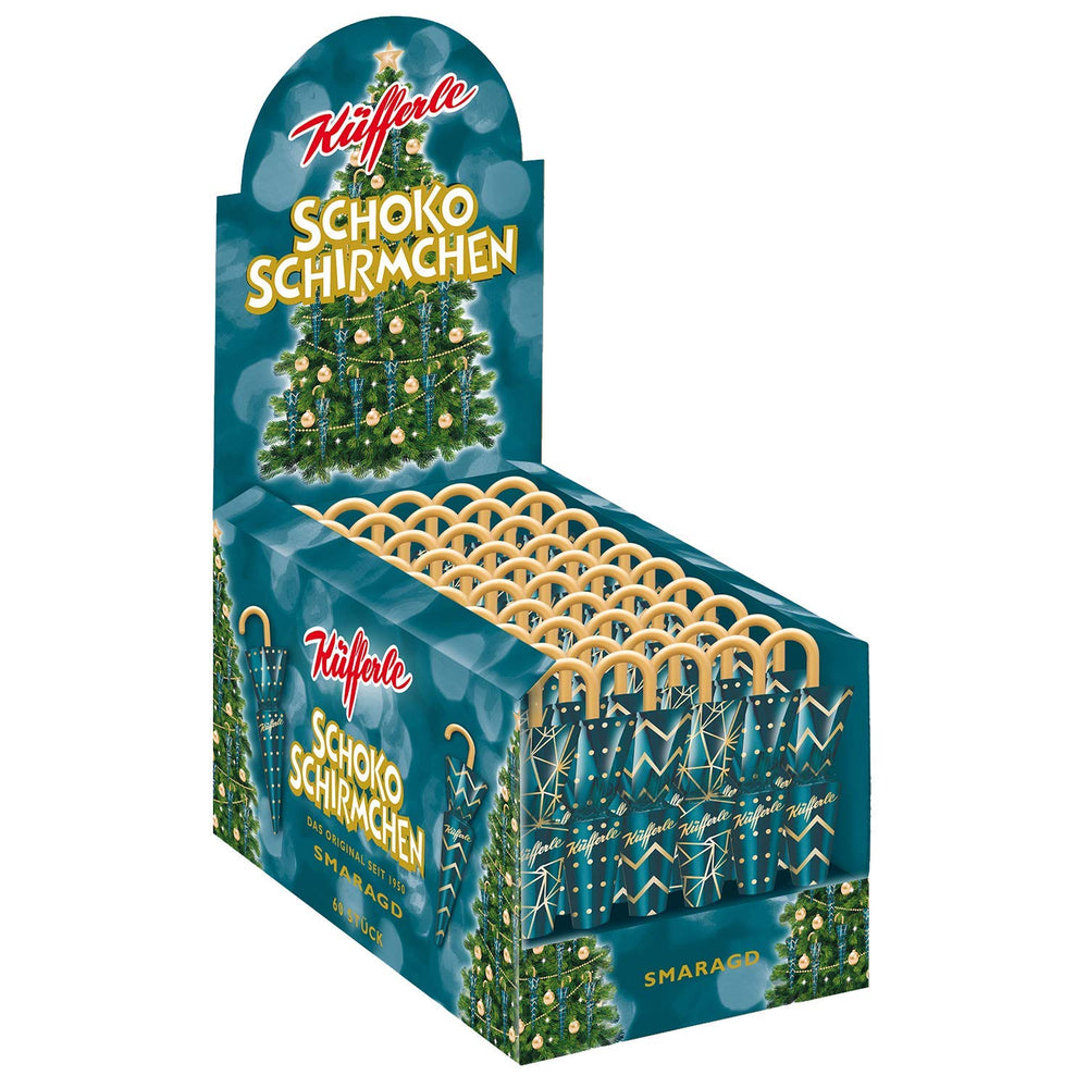 Umbrele de ciocolată Küfferle Polar Silver 810g (60 bucăți)