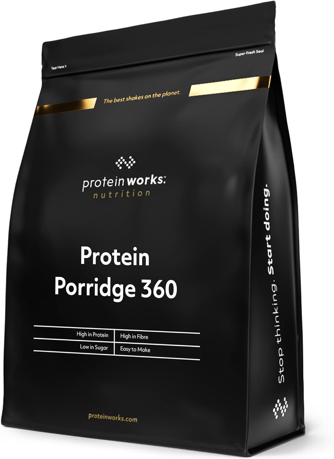 Protein Works - Protein Porridge 360 | Mit Zusätzlichen Vitaminen & Mineralien | Proteinreiches Frühstück | Kalorienarme Haferflocken | 6 Servings | Banane-Schoko-Chip | 500G Cereale Naty Shop