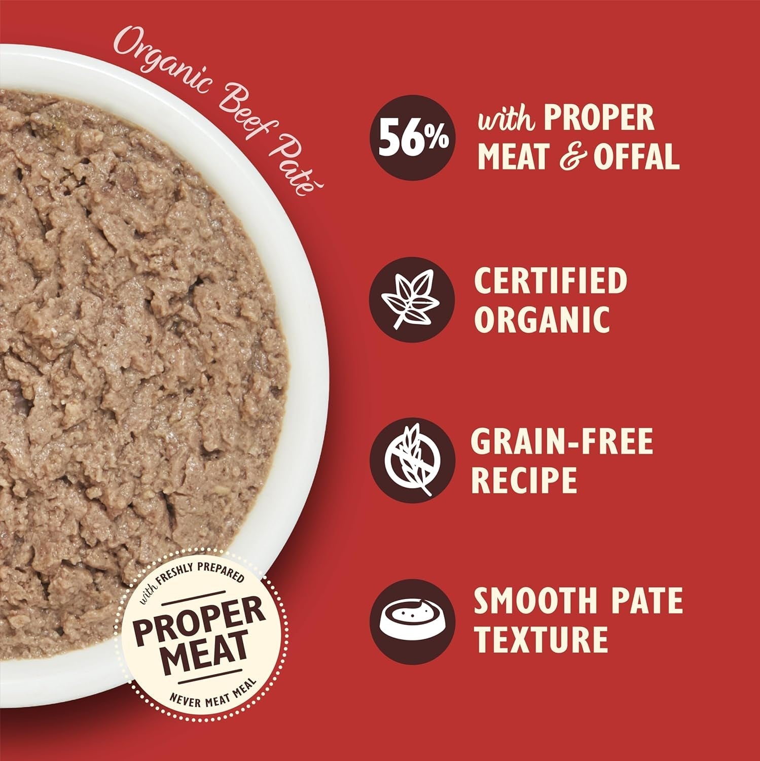 Hrană umedă Lily's Kitchen pentru pisici adulte, cu ingrediente naturale, pachet multiplu de tăvi, pate organic, fără cereale, 4 x (8 x 85g)
